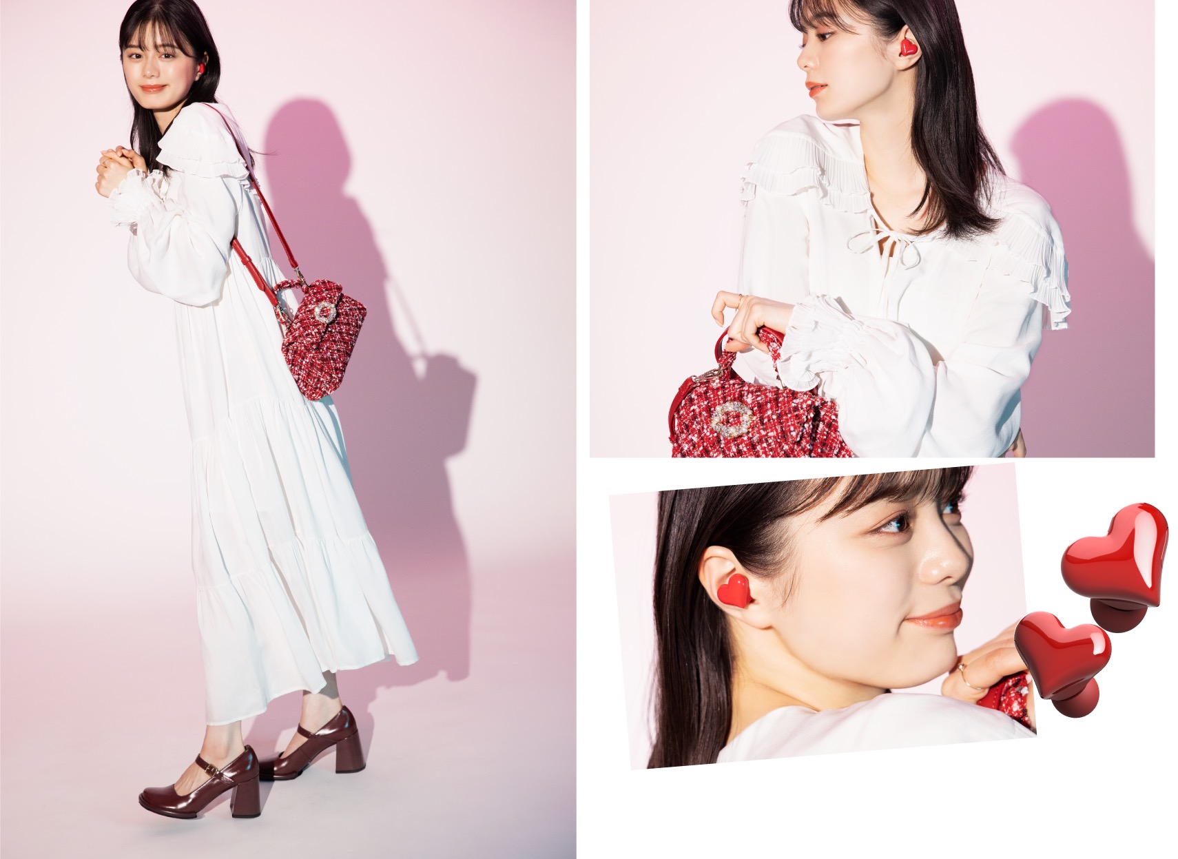 オーディオ機器 イヤフォン HeartBuds〈レッド〉ハート イヤホン イヤフォン オーディオ機器 家電 